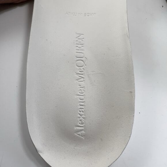 Alexander McQueen Deck Plimsoll Low Sneakers Mens EU 44 US 11 Canvas White Black main image 9